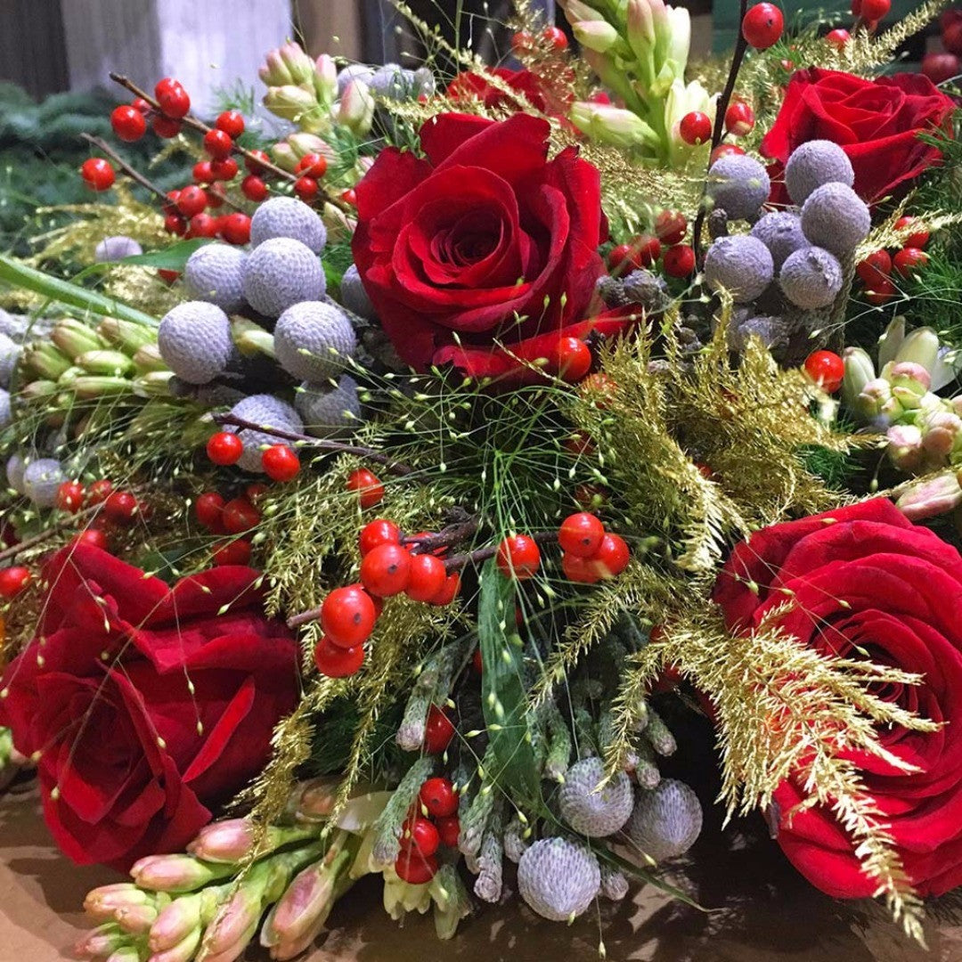 christmas decor, christmas flowers  ,