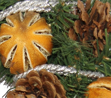 Silver Star Christmas Wreath