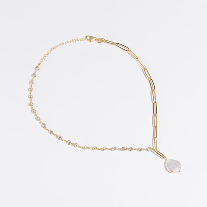 Aspen Pearl Necklace - Gold