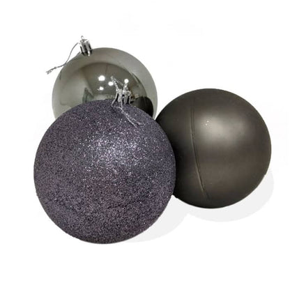 50 x Grey Baubles