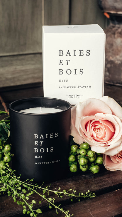 Scented Candle No55 'Baies et Bois'