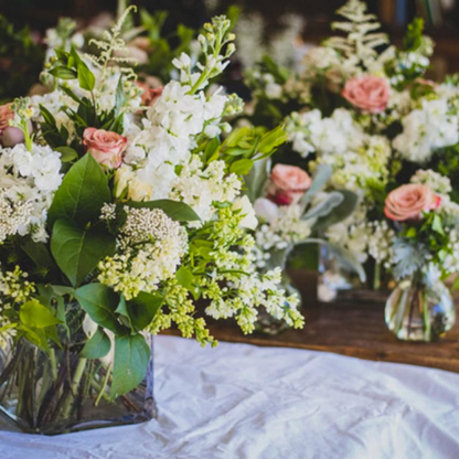 Seasonal Hand-Tied Bouquet & Table Arrangement