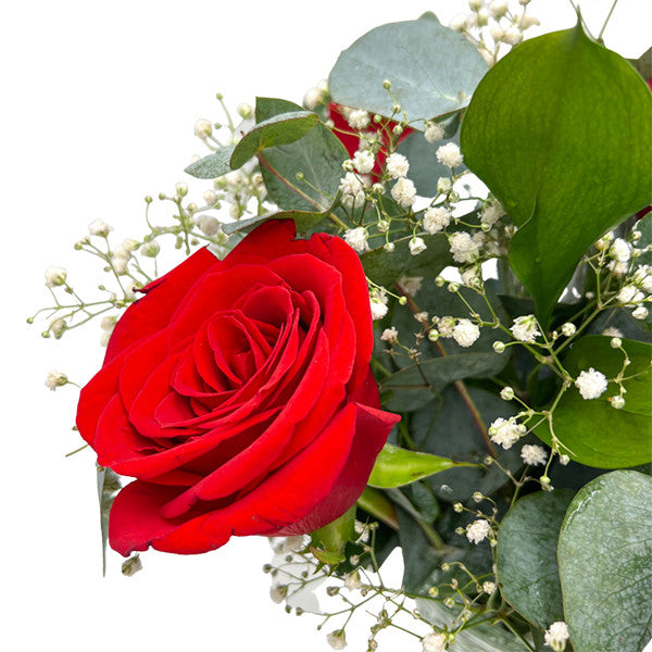 Red Rose & Gypsophila Bouquet