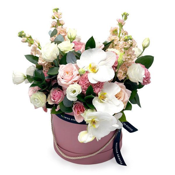 Elegance in Pink Hat Box