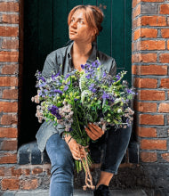 Florist holding a Bouquet