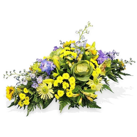 Regular Yellow and Purple Flower Spray